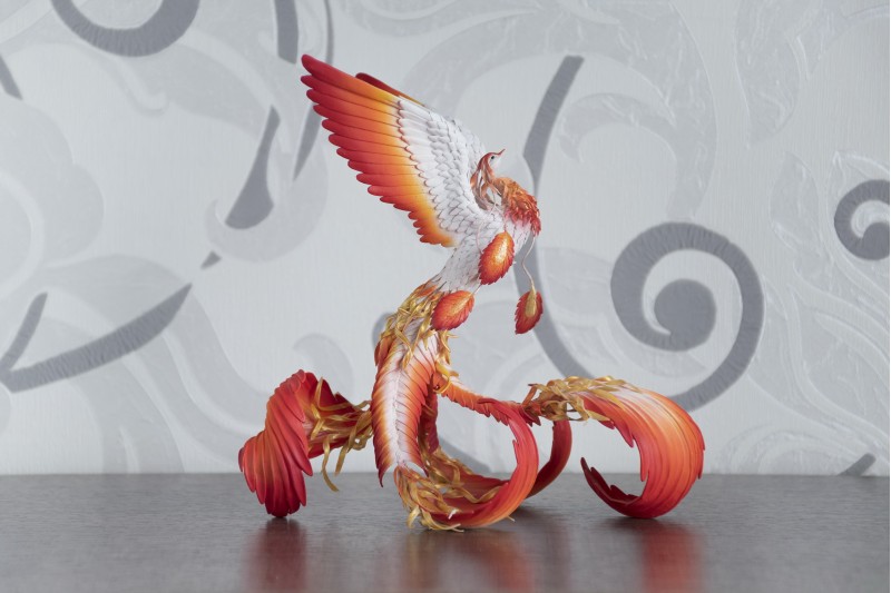 Phoenix statue fire bird
