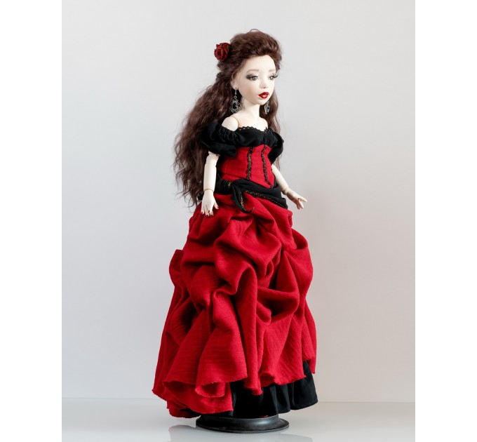 Author's handmade interior collectible doll Carmen