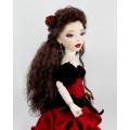 Author's handmade interior collectible doll Carmen