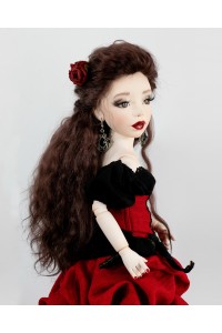 Author's handmade interior collectible doll Carmen
