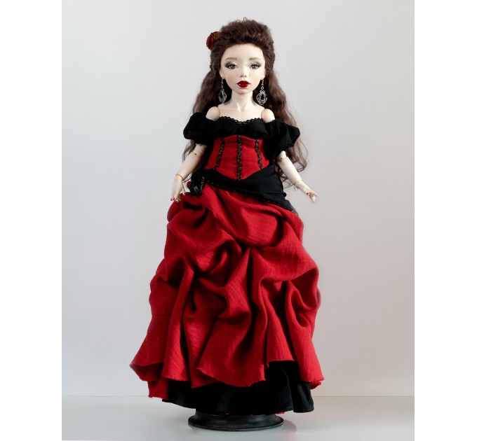 Author's handmade interior collectible doll Carmen