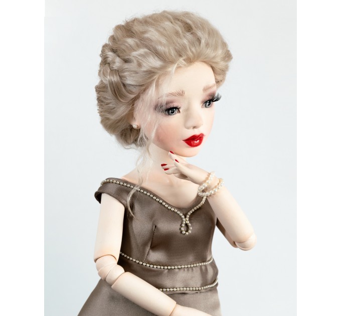 Author's handmade interior collectible doll Eva