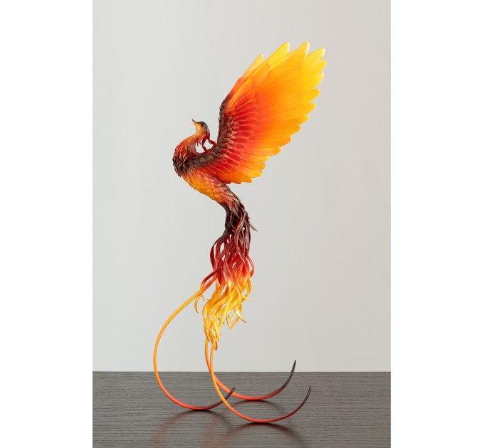 Phoenix statue fire bird by handmade 