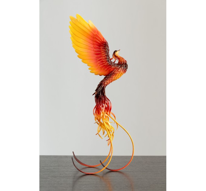 Phoenix statue fire bird by handmade 