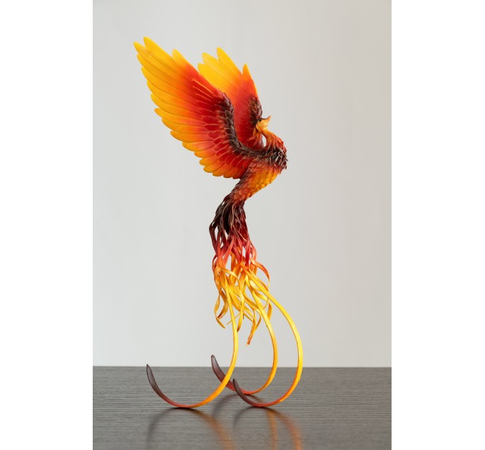 Phoenix statue fire bird by handmade 