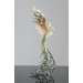 Handmade Phoenix Statue bird made of air clay. Forest bird