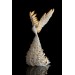 White and gold phoenix statue bird by handmade 