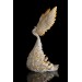 White and gold phoenix statue bird by handmade 
