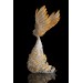 White and gold phoenix statue bird by handmade 