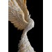 White and gold phoenix statue bird by handmade 