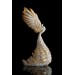 White and gold phoenix statue bird by handmade 