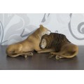 Handmade Lions in love - fantasy One-of-a-kind figurine
