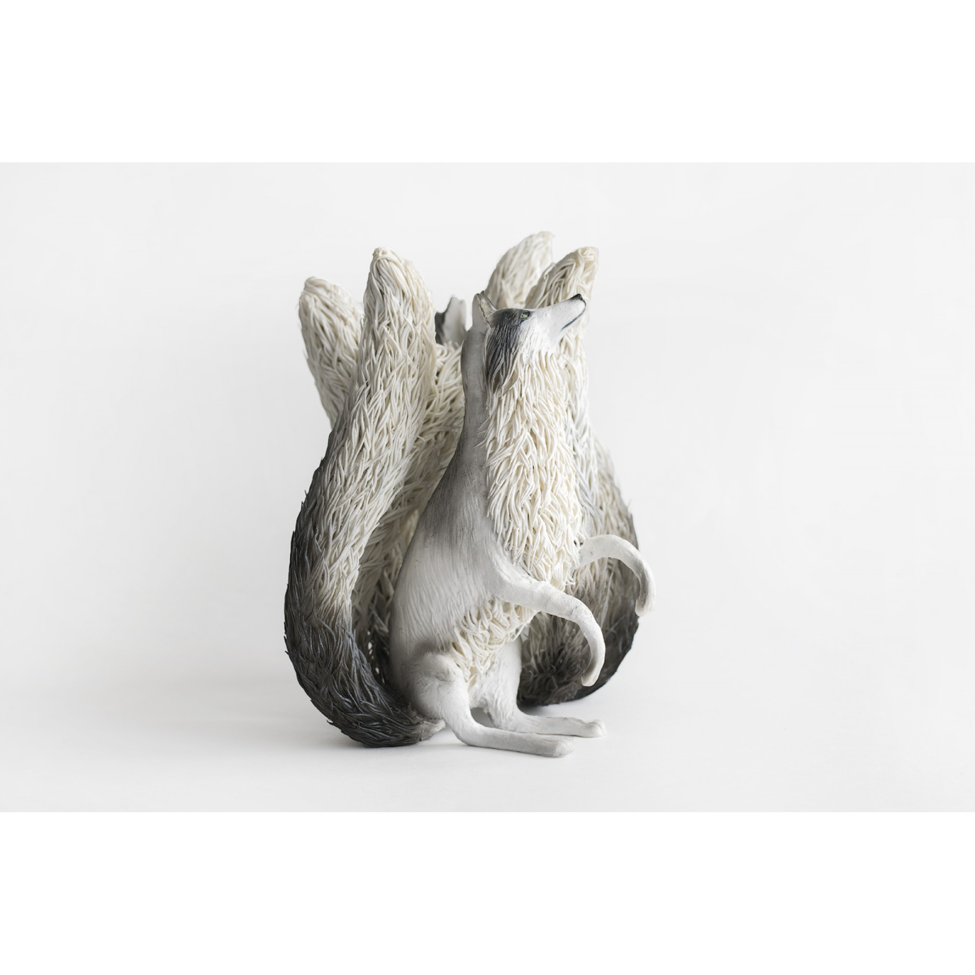 Handmade Kitsune statue