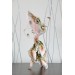 Handmade Phoenix Statue bird made of air clay. Forest bird