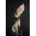 Pink and green phoenix statue bird by handmade 