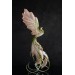 Pink and green phoenix statue bird by handmade 
