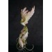 Pink and green phoenix statue bird by handmade 