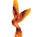 Handmade Phoenix Statue bird made ofair clay. Fire bird