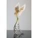 Handmade Phoenix Statue bird made of air clay. Forest bird