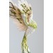 Handmade Phoenix Statue bird made of air clay. Forest bird