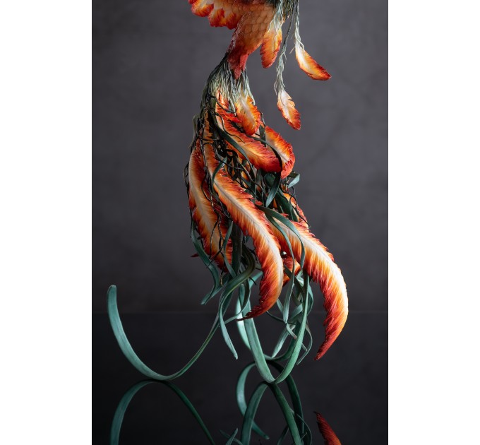 Phoenix statue fire bird by handmade 