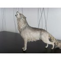 Handmade Wolf statue - fantasy One-of-a-kind figurine