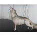 Handmade Wolf statue - fantasy One-of-a-kind figurine
