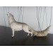 Handmade Wolf statue - fantasy One-of-a-kind figurine