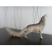 Handmade Wolf statue - fantasy One-of-a-kind figurine