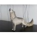 Handmade Wolf statue - fantasy One-of-a-kind figurine