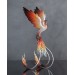 Handmade Phoenix Statue bird made of air clay. Fire bird