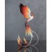 Handmade Phoenix Statue bird made of air clay. Fire bird