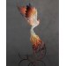 Handmade Phoenix Statue bird made of air clay.