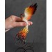 Handmade Phoenix Statue bird made of air clay.