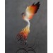 Handmade Phoenix Statue bird made of air clay.