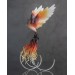 Handmade Phoenix Statue bird made of air clay. Fire bird