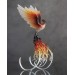 Handmade Phoenix Statue bird made of air clay. Fire bird