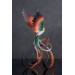 Handmade Phoenix Statue bird made of air clay. Fire bird