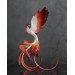 Handmade Phoenix Statue bird made of air clay. Fire bird