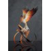 Handmade Phoenix Statue bird made of air clay. Fire bird