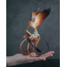 Handmade Phoenix Statue bird made of air clay. Fire bird