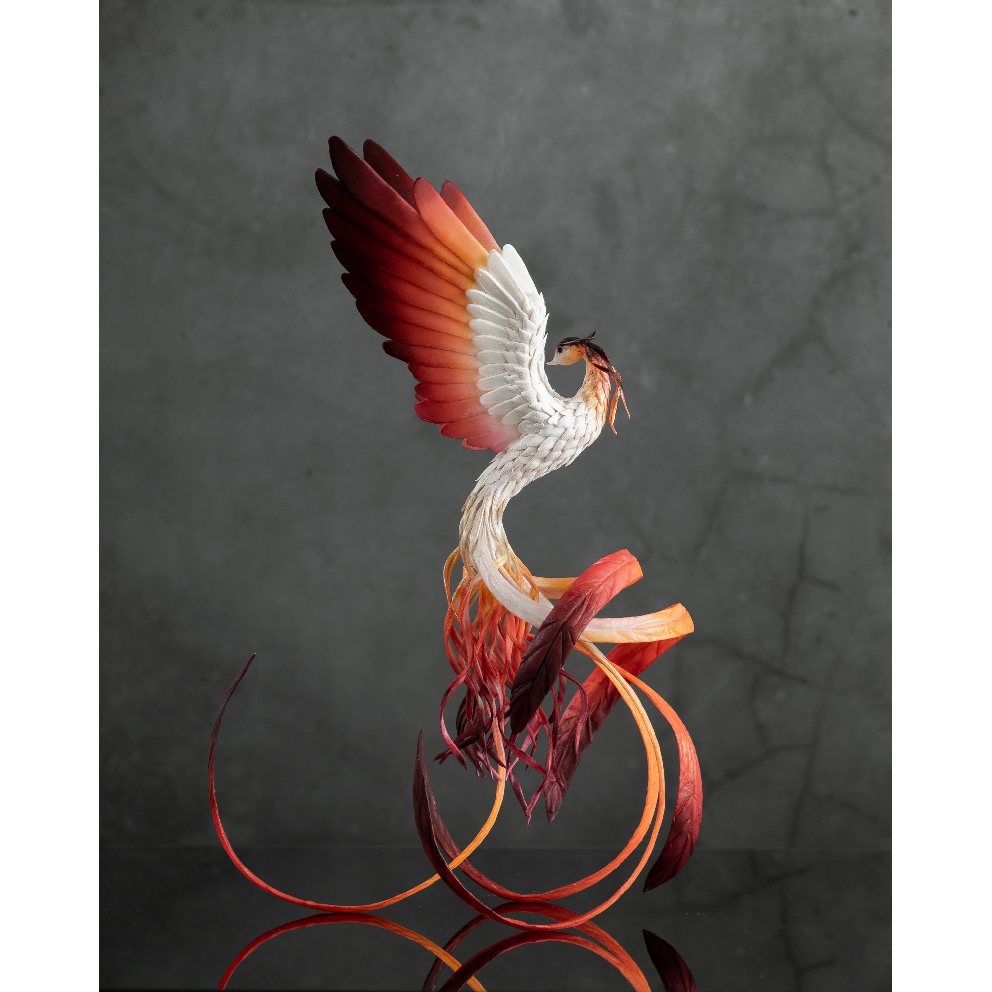 Tutorial how to sculpt phoeniх bird by air clay.