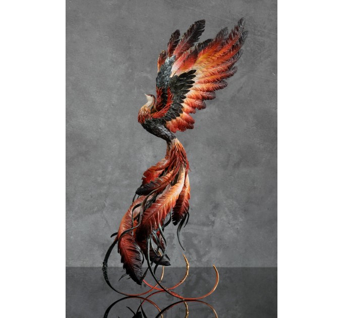 Phoenix statue fire bird by handmade 
