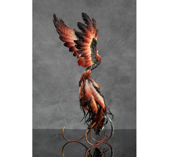 Phoenix statue fire bird by handmade 