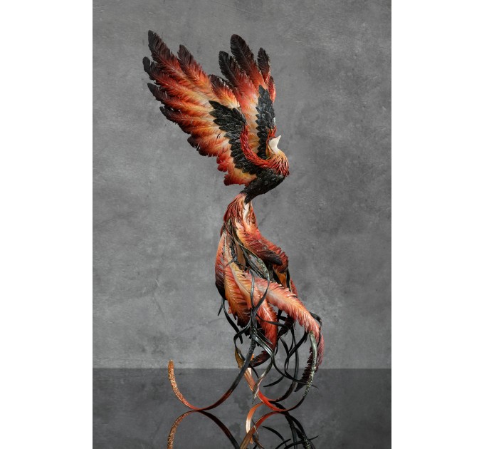 Phoenix statue fire bird by handmade 