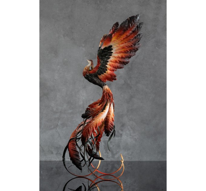 Phoenix statue fire bird by handmade 