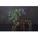 Handmade spider sculpture with lilies made of air clay