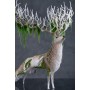 Collectible White stag statue, handmade One-of-a-kind