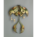 Fantasy luna moth creation made of air clay. One Of A Kind