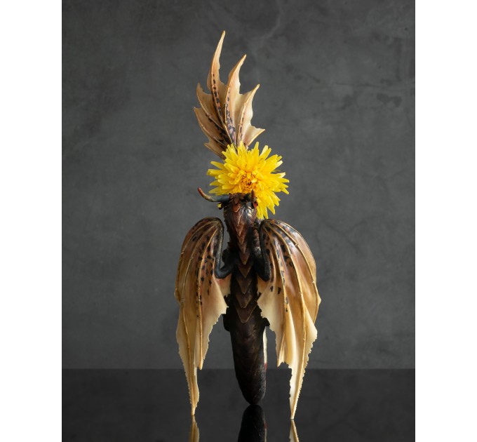 Dragon sculpture.. Handmade from air-dry clay